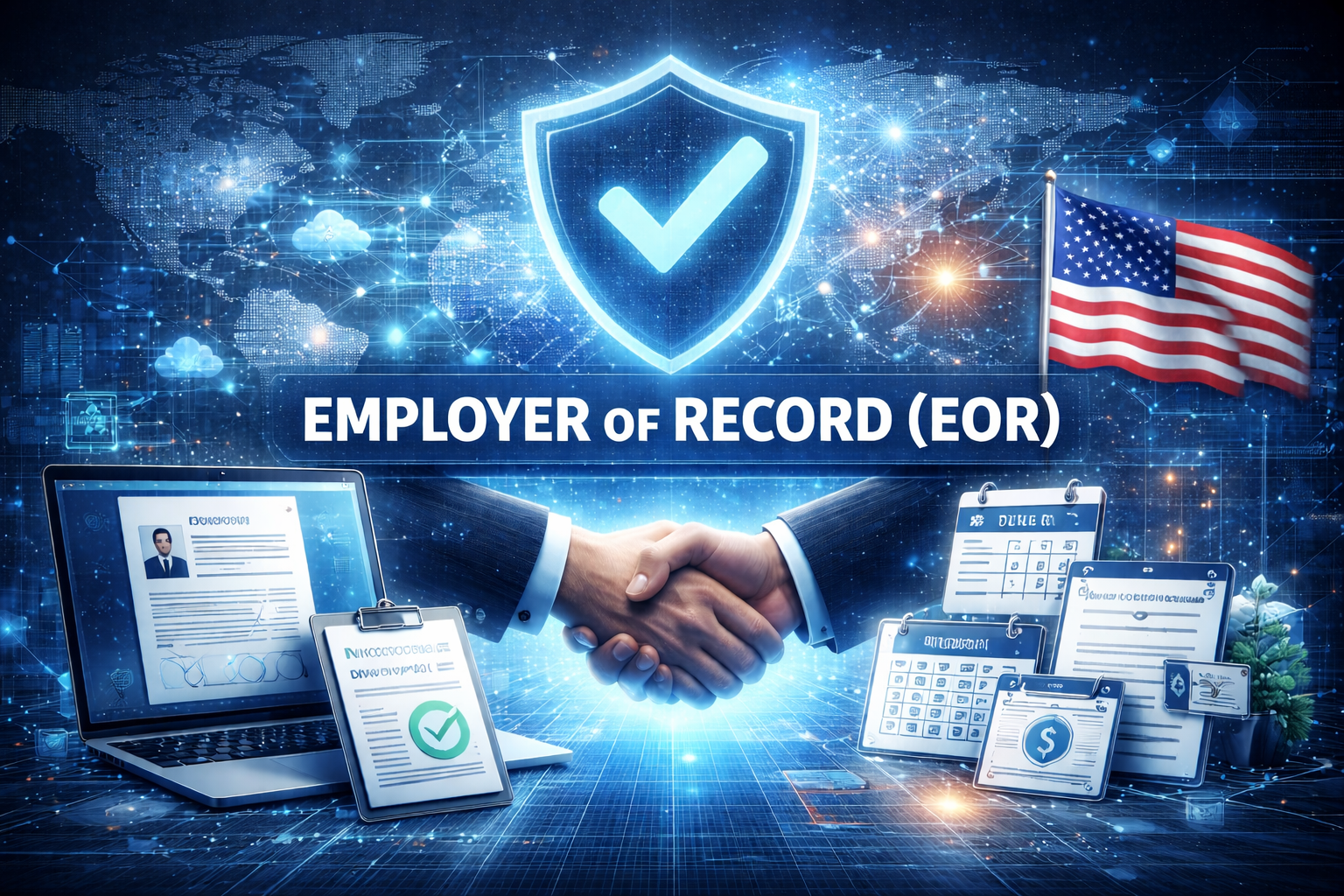 Illustration of U.S. hiring coverage and payroll services